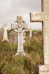 Image showing Grave stones in Ireland 