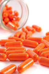 Image showing bunch of orange pills