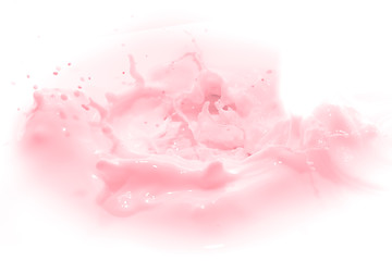 Image showing strawberry milk splash