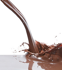 Image showing pouring chocolate