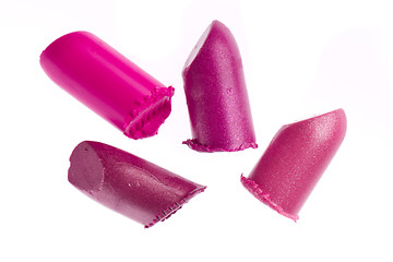 Image showing scraps of lipstick