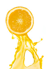 Image showing orange juice splash