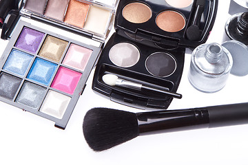 Image showing set of cosmetic makeup products