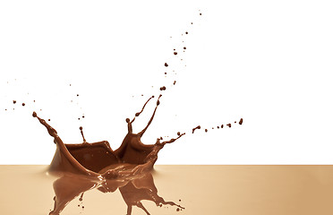 Image showing chocolate splash