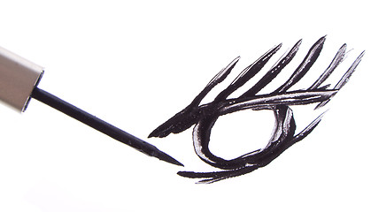 Image showing black mascara stroke