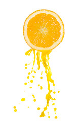 Image showing orange juice splash