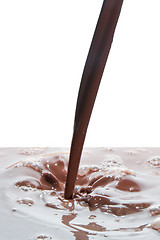 Image showing pouring chocolate