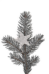 Image showing Christmas tree with star