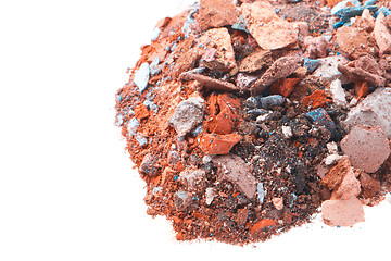 Image showing crushed eyeshadows