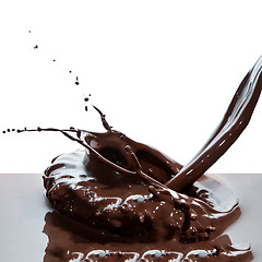 Image showing pouring chocolate