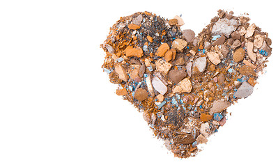 Image showing crushed eyeshadows