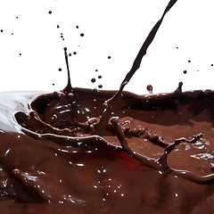 Image showing pouring chocolate