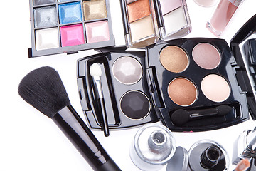 Image showing set of cosmetic makeup products