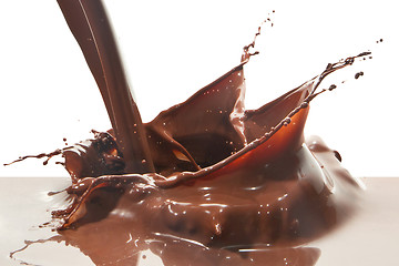 Image showing pouring chocolate