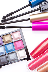 Image showing makeup set isolated