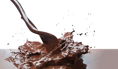 Image showing pouring chocolate