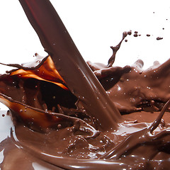 Image showing pouring chocolate