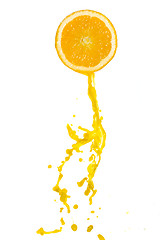 Image showing orange juice splash