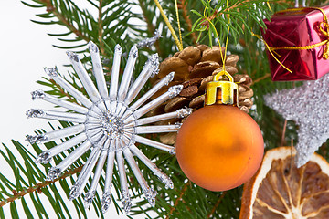 Image showing Christmas tree decorated