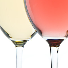 Image showing two wine glasses