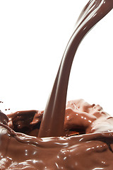 Image showing pouring chocolate