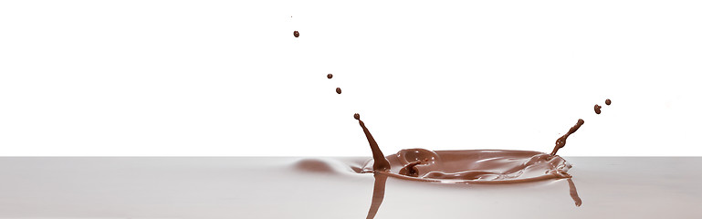 Image showing chocolate splash