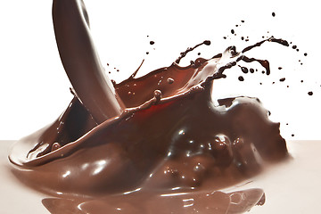 Image showing pouring chocolate