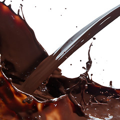 Image showing pouring chocolate