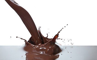 Image showing pouring chocolate