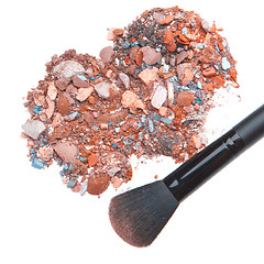 Image showing crushed eyeshadows