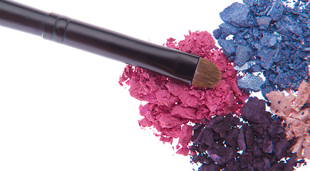 Image showing crushed eyeshadows