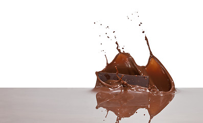 Image showing chocolate splash