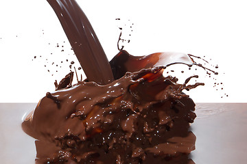 Image showing pouring chocolate