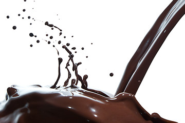 Image showing pouring chocolate