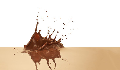 Image showing chocolate splash