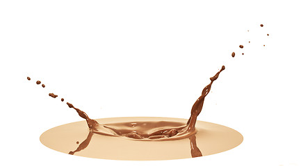 Image showing chocolate splash