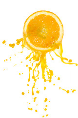 Image showing orange juice splash