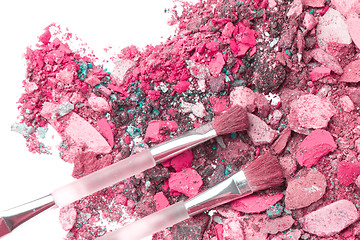 Image showing crushed eyeshadows