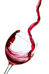 Image showing pouring red wine 