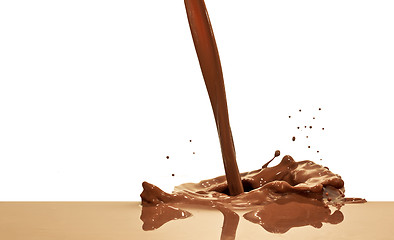 Image showing chocolate splash