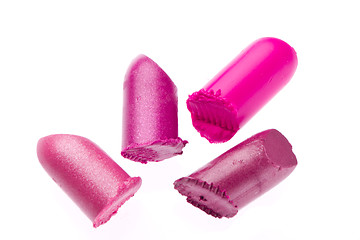 Image showing scraps of lipstick