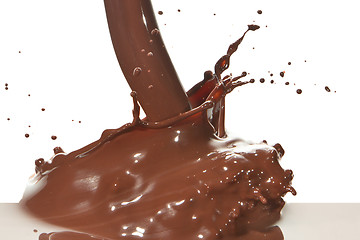 Image showing pouring chocolate