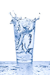 Image showing water splash in glass