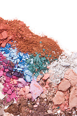 Image showing crushed eyeshadows