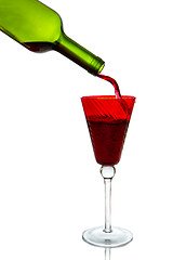 Image showing pouring red wine 