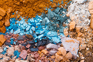 Image showing crushed eyeshadows