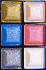 Image showing colorful eyeshadows