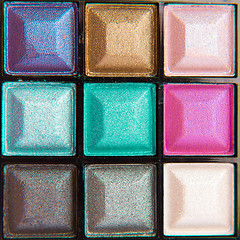 Image showing colorful eyeshadows