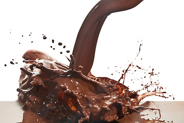 Image showing pouring chocolate