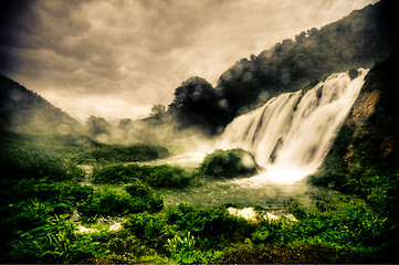 Image showing Marmore waterfalls